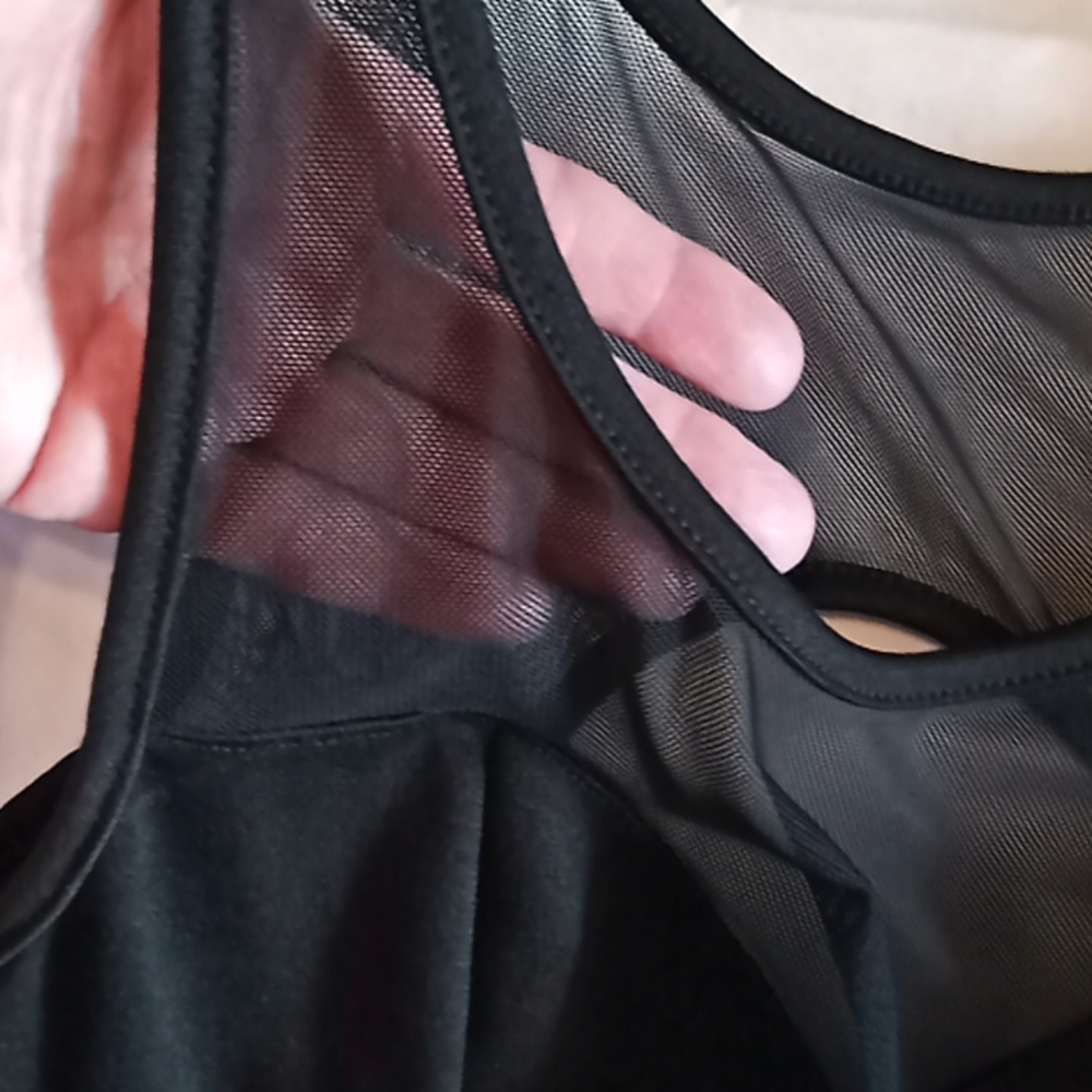 Black Blouse. Top Mesh . Really Cute. - Picture 8 of 11
